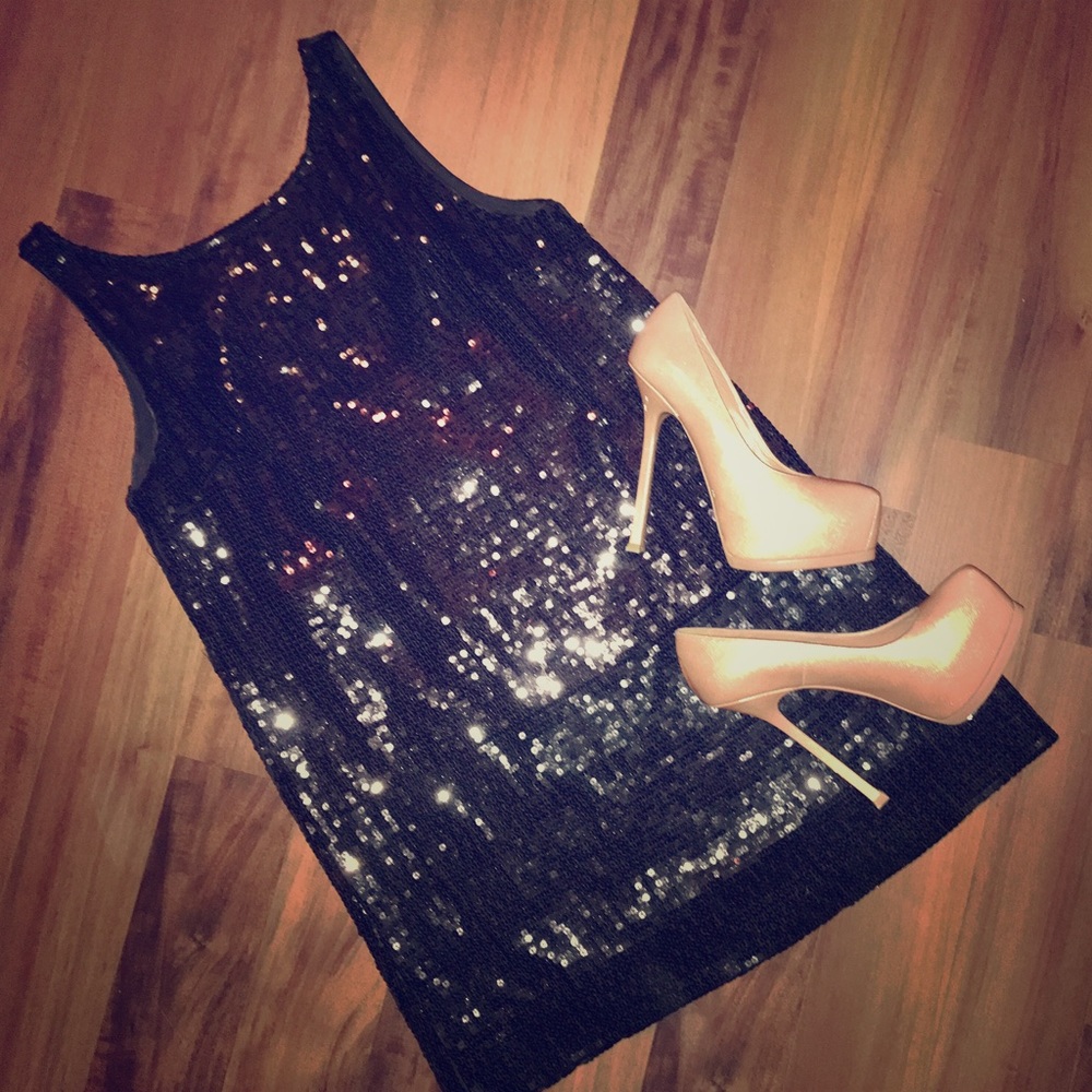 Free People Black Sequin Dress | NYE Dress